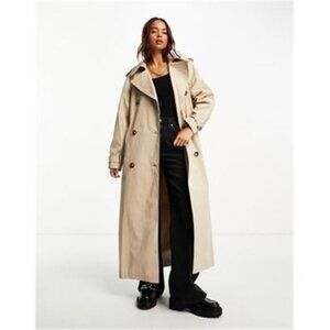 NWT Miss Selfridge Premium Maxi Trench Coat in Beige Women's 4 UK 8"Brand new